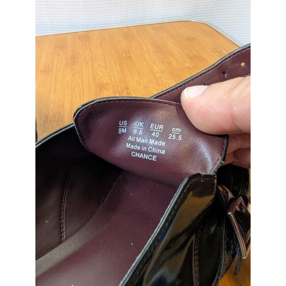 Franco Sarto Women's Chance Almond Toe Oxfords Monkstrap NWOT Black 9 (S10) - Picture 6 of 7